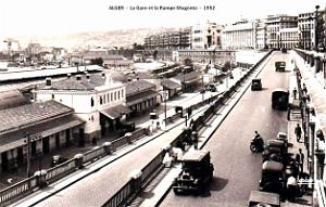 Alger - Gare et la Rampe Magenta - 1952